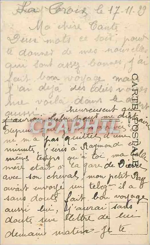 Rochecorbon (I.-et-L.) — A Lanterna. Restos de um Castelo Forte construído no Século XI — A. P. - Verso