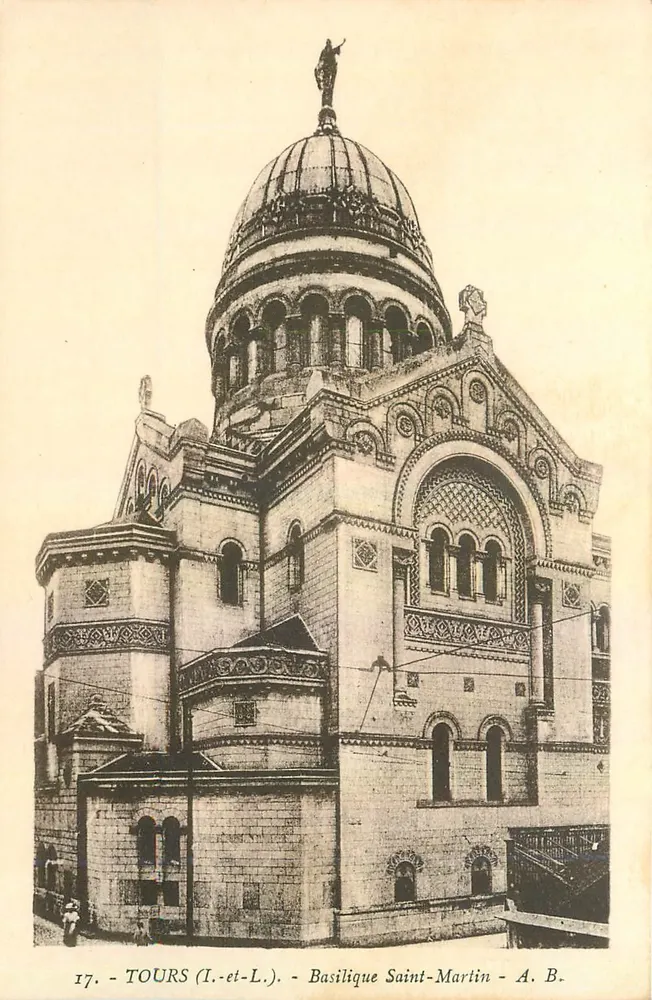 Tours (I.-et-L.) - Basílica de São Martinho - A. B. - Frente