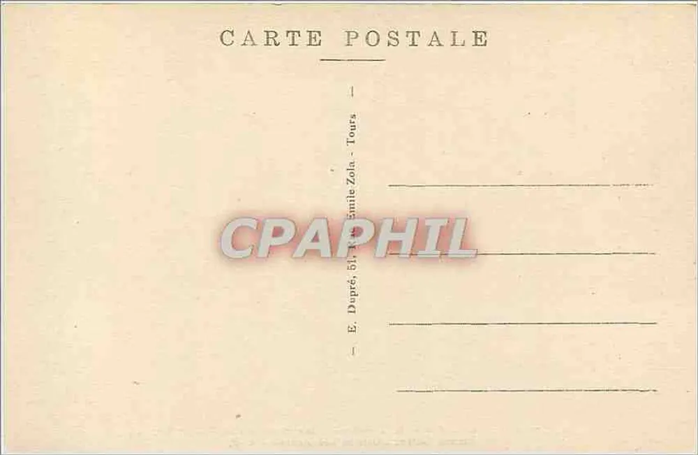Tours (I.-et-L.) - Cloister of the Palette - Galleries and Staircase (15th and 16th centuries) - A. P. - Back