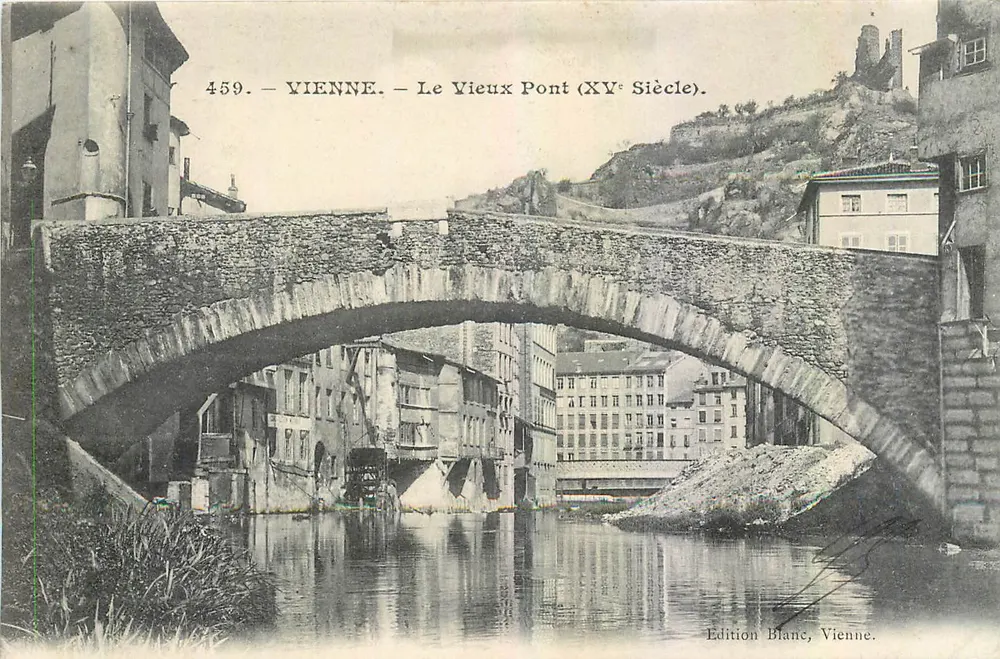 Viena - O Velho Ponte (Século XV) — Edição Blane, Viena, n° 459 - Frente