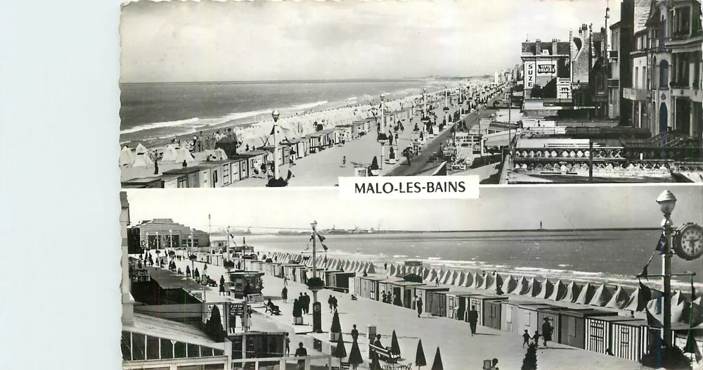 Malo-les-Bains — Spiaggia e promenade — Edizioni Gaby, n°4 - Recto