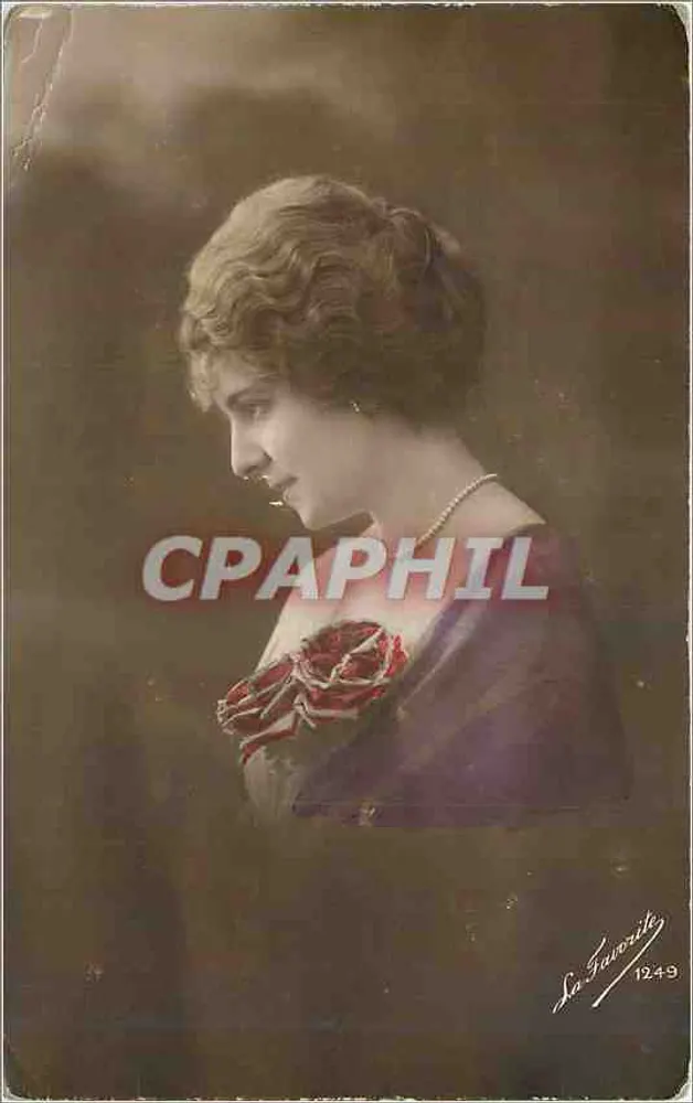 Retrato de mulher — perfil — La Favorite, n°1249 - Frente