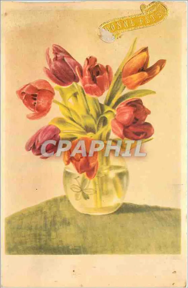 Tulpenbundel — onbekende uitgever, serie FLEURS 202 - Voorkant