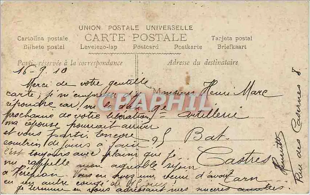 Jovem mulher em vestido de renda — editor V. Petit, Paris — n° 995 - Verso
