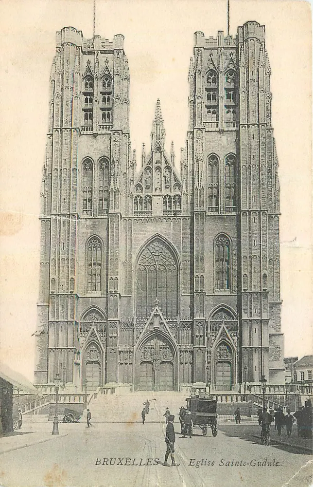 Brussels — Saint-Gudule Church — publisher unknown, series number not visible - Front