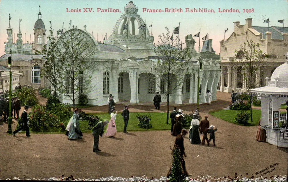 Pavillon Louis XV — Französisch-Britische Ausstellung, London, 1908 — Valentine's Series - Vorderseite