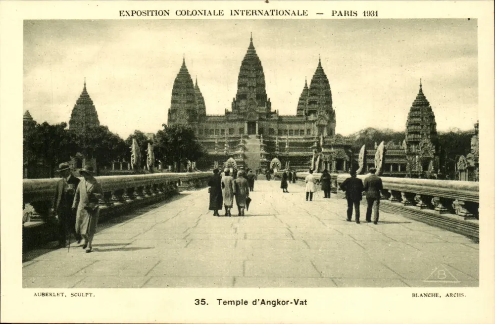 Tempel von Angkor Wat — Internationale Kolonialausstellung — Paris 1931 — Blanche, Archs. - Vorderseite