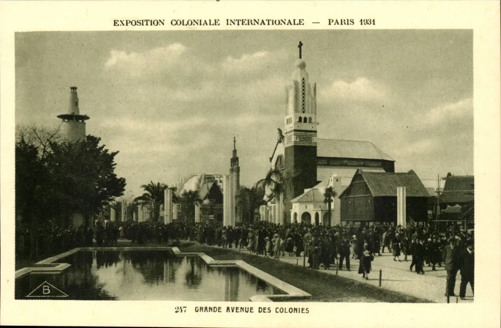 Internationale Kolonialausstellung — Paris 1934 — Grande Avenue des Colonies — Braun & Cie - Vorderseite