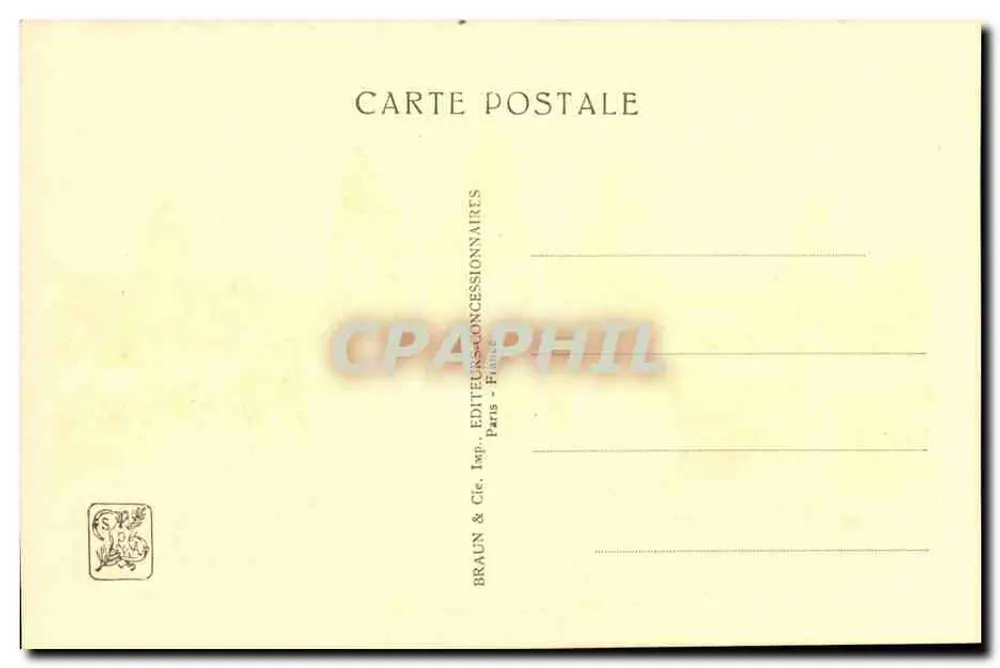 Internationale Kolonialausstellung — Paris 1934 — Grande Avenue des Colonies — Braun & Cie - Rückseite