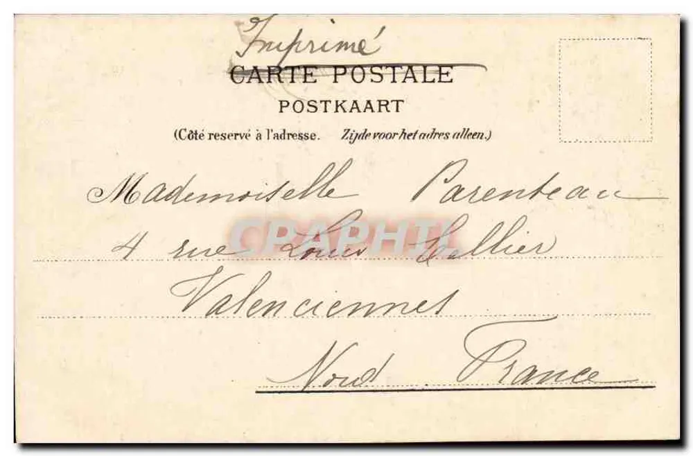 Brüssel - Königspalast — Ansicht des Gebäudes, anonymer Verlag, unbekannte Serie - Rückseite