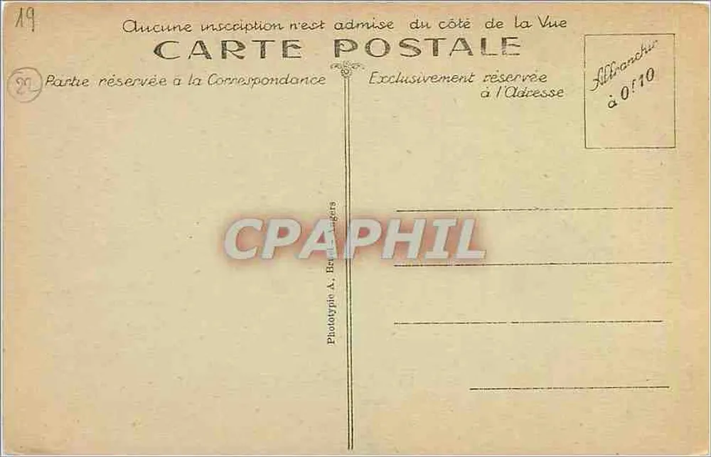 Trégastel - Rochos estranhos - Le Dé - A. B. - Verso