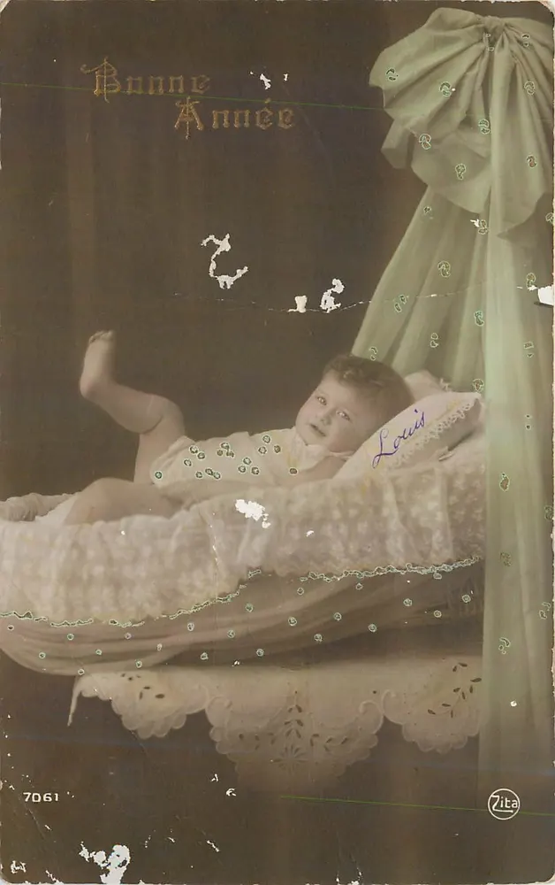 Babje Louis in een wieg — Zita, n°7061 - Voorkant