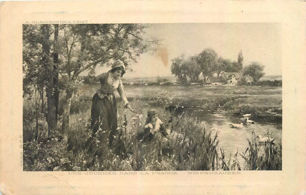 Ein Tag auf der Wiese — A. Glendenning, Pinkt — Wiesenzauber - Vorderseite