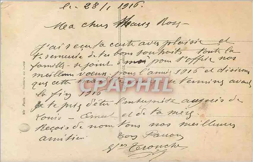 Jovem mulher sorridente segurando um buquê — Mésange 16 — Editor Mésange - Verso