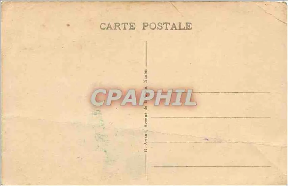 Limoges - A Vienne capturando o Ponte Novo — vista industrial com chaminé fumegante — editor G. Arraud, Nantes, n°20 - Verso