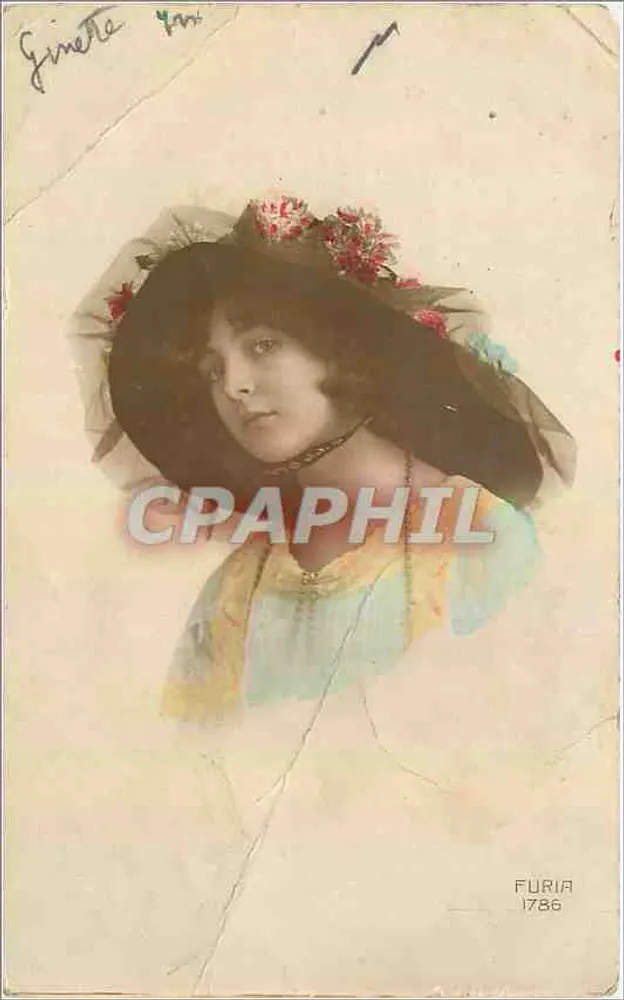 Jovem mulher com chapéu florido — FURIA 1786 — editor FURIA - Frente
