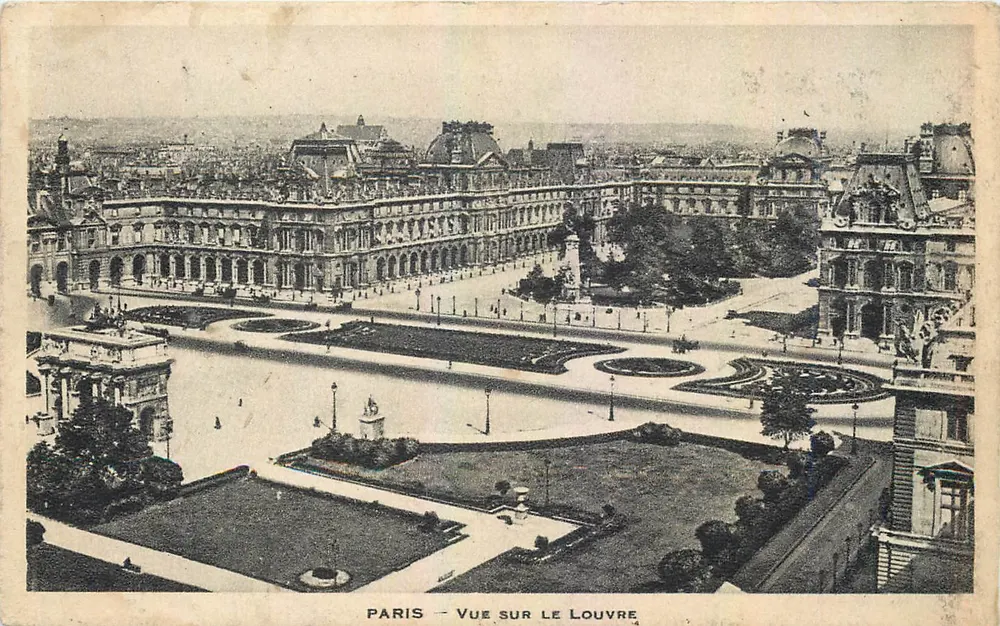 Paris — Vista sobre o Louvre - Frente