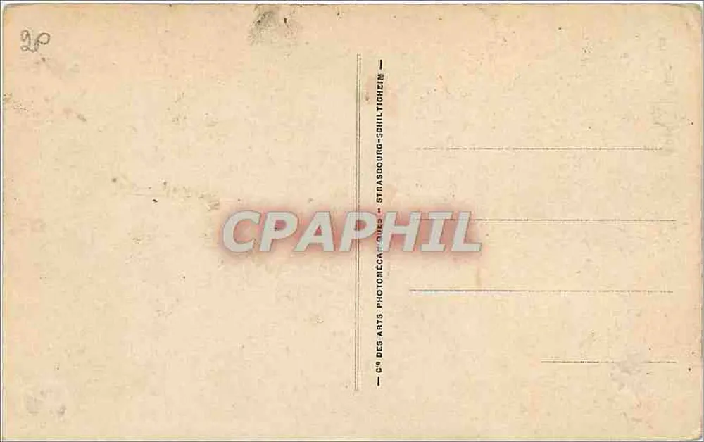 Paris — La Rue de Rivoli et les Tuileries — C° des Arts, Strasbourg - Verso