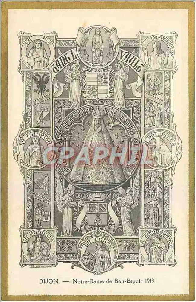 Dijon — Nossa Senhora de Bom-Esperança 1913 — Impressora Bourgeois, Chalon-sur-Saône - Frente