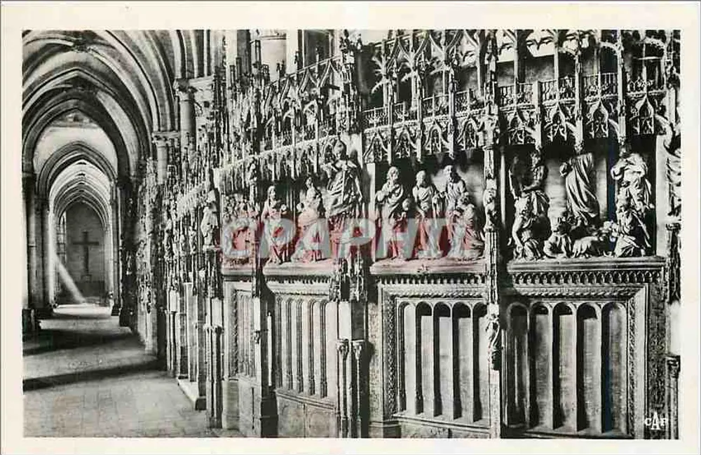 Catedral de Chartres — Paraíso do Coro (século XVI) — C.A.P. Paris - Frente
