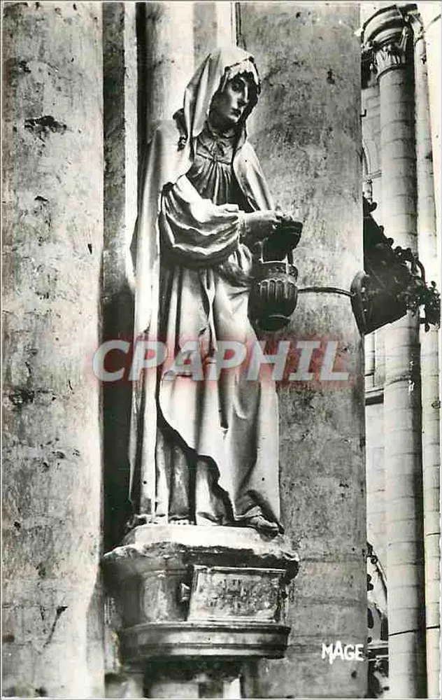 Statue of Sainte-Marie — Church of Sainte-Madeleine, Troyes (Aube) — publisher MAGE, n°346 - Front