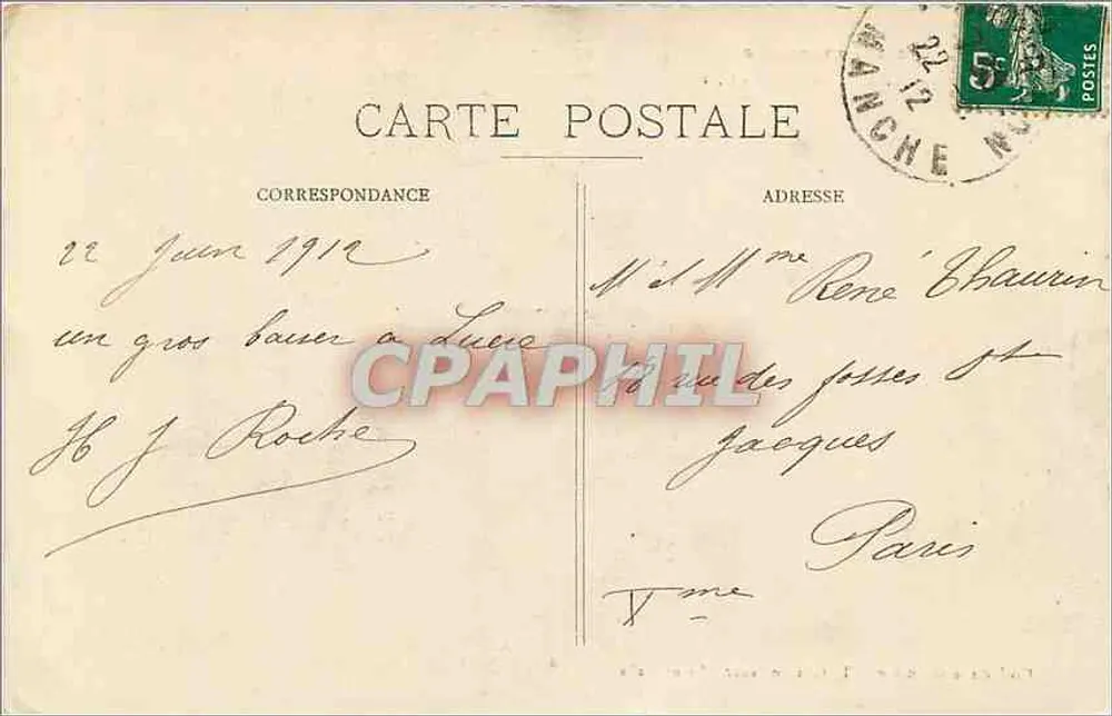 Monte-Santo-Michel — Lado Leste — T. Guérin, suc., Saint-Malo - Verso