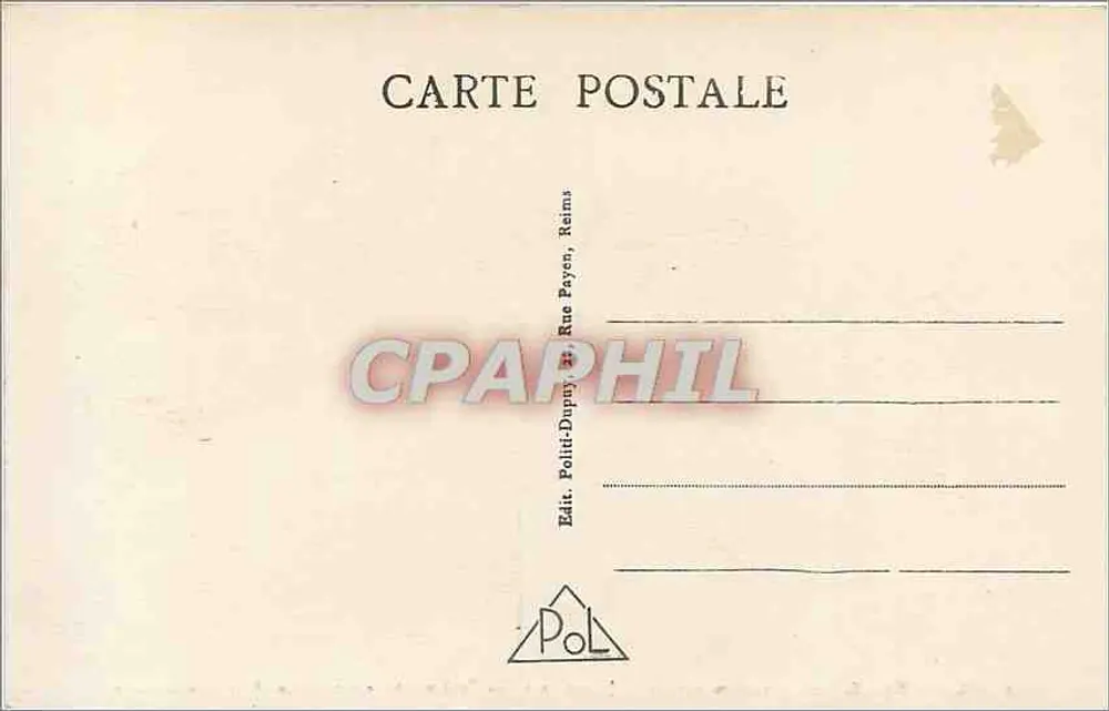 La Pompelette - Deutscher Angriff am 15. Juli 1918 - Der Panzer « Lotte » in der ersten deutschen Linie gestrandet - Rückseite