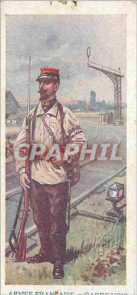 French Army Soldier — Track Guard — Publisher Unidentified, Series Number Not Visible - Front
