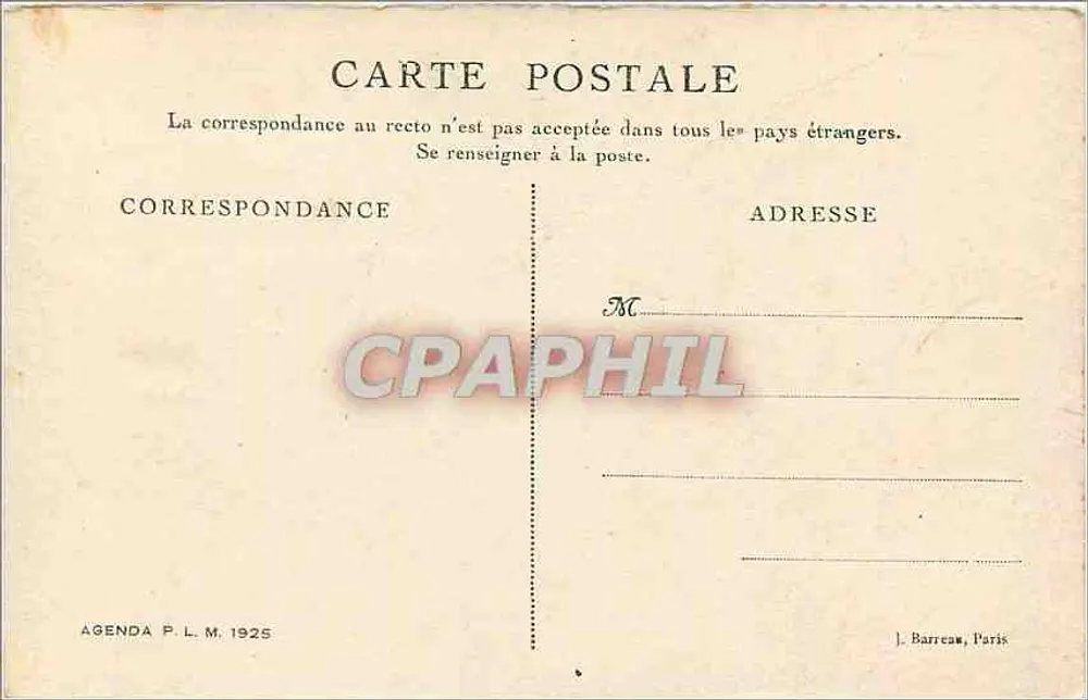Les Orgues d'Espaly, cerca del Puy — Agenda P.L.M. 1925 - Reverso