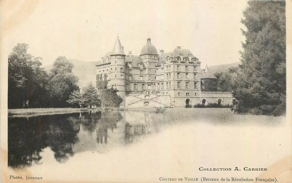Schloss Vizille — Wiege der Französischen Revolution — Photo Jourdan, Sammlung A. Carrier - Vorderseite