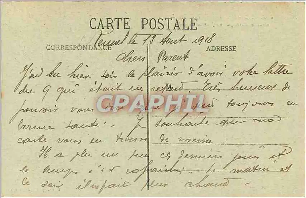 Mont-Saint-Michel — Grande Marée par un Jour de Tempête — J.P. 112 — Édition spéciale à l'Abbaye - Verso