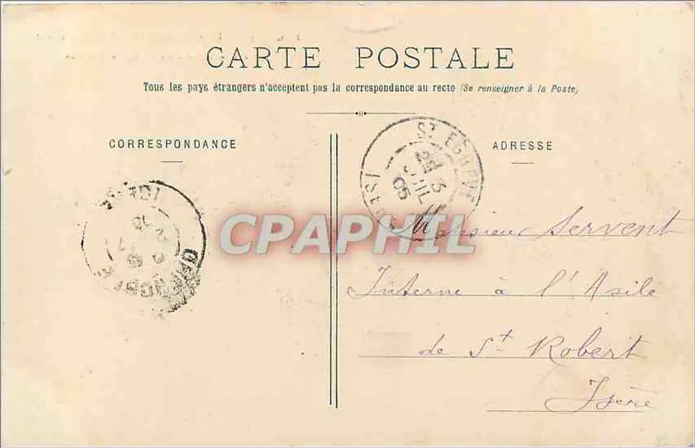 Segnung des Heiligen Sakraments vor dem Rosenkranz der Jungfrau von Lourdes — F.C. - 45 — Verlag F.C. (F. C.) - Rückseite