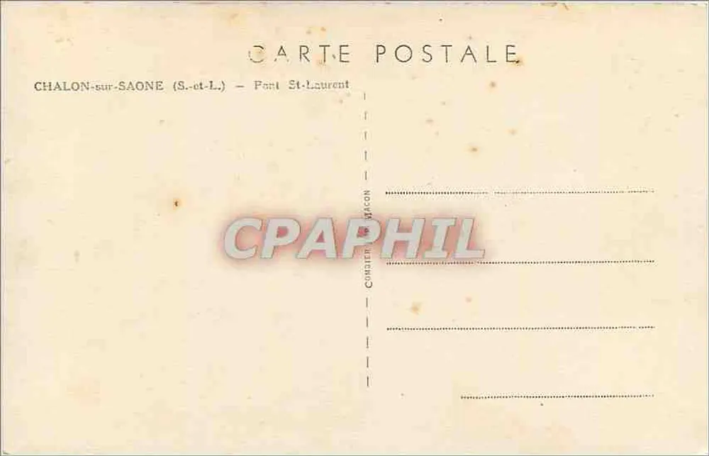 Chalon-sur-Saône — Ponte Saint-Laurent — Editor Cim - Verso
