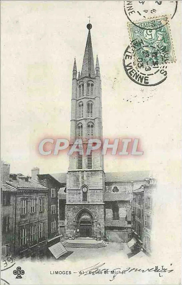 Limoges — Igreja de São Miguel — Editor M.T. L. - Frente