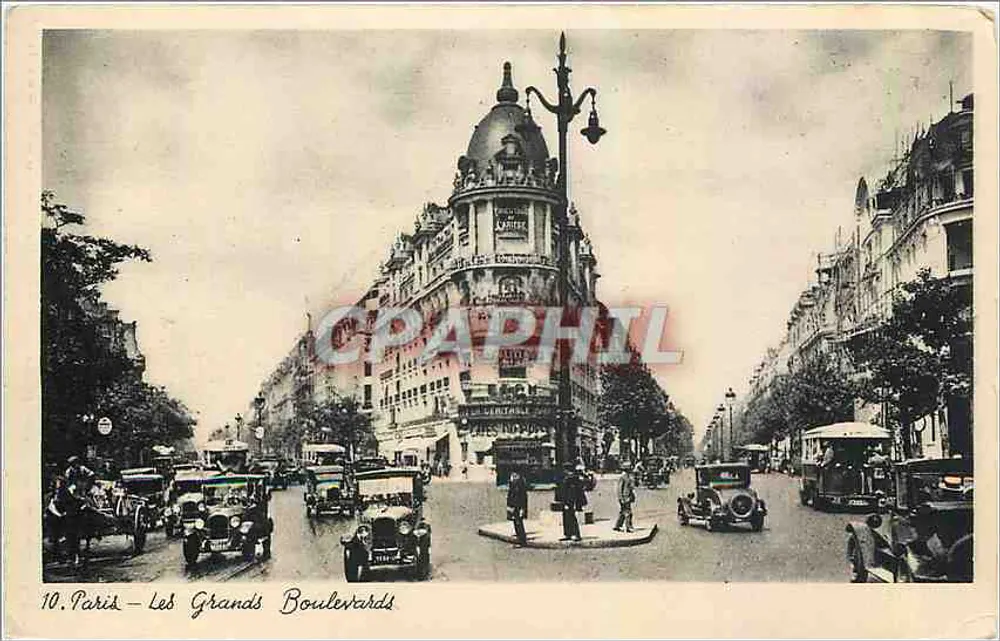 Paris — Os Grandes Boulevards — Editor Art et Technique, Paris - Frente