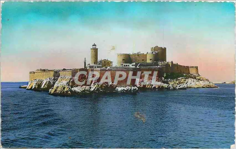 Castelo de If — ilha fortificada com farol — editor Tarby, n°427 - Frente