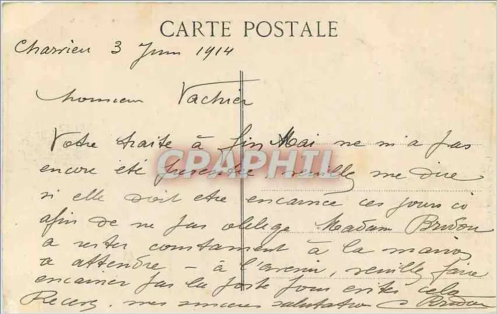 Lyon — Fourvière and the old chapel — E.C.L. - Back