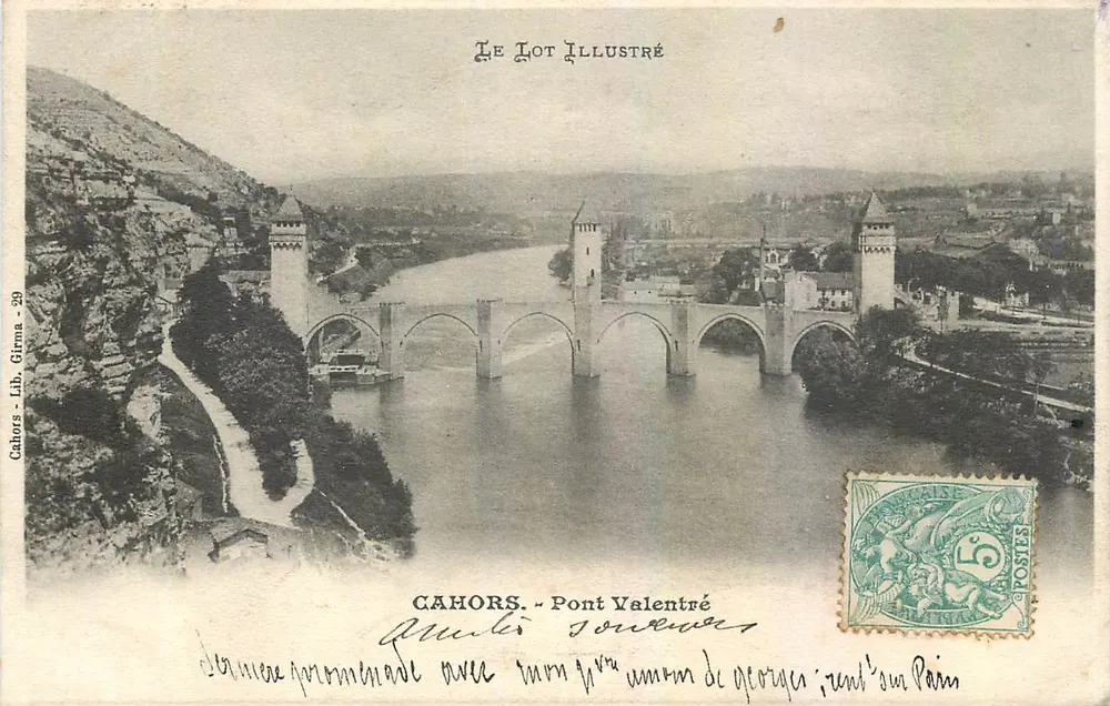 Cahors - Ponte Valentré — editor Cahors - Lib. Girma - n°39 - Frente