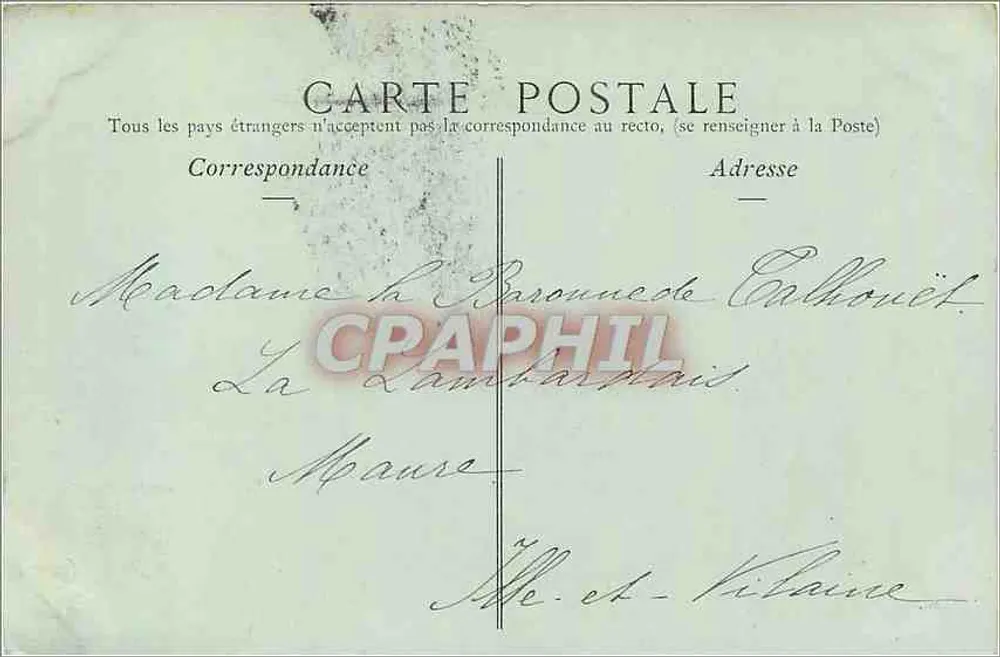 Le Tréport — Les Villas de la Plage — H. Cambies, n°168 - Verso