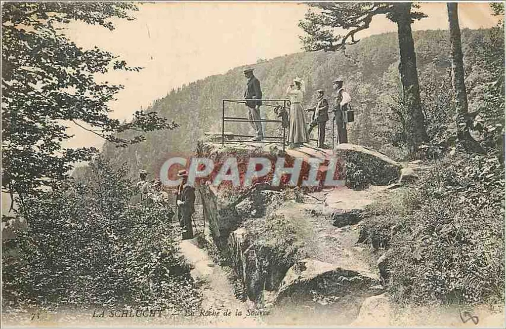 A Schlucht — A Roche de la Sourre — editor não identificado, n° de série 75 - Frente