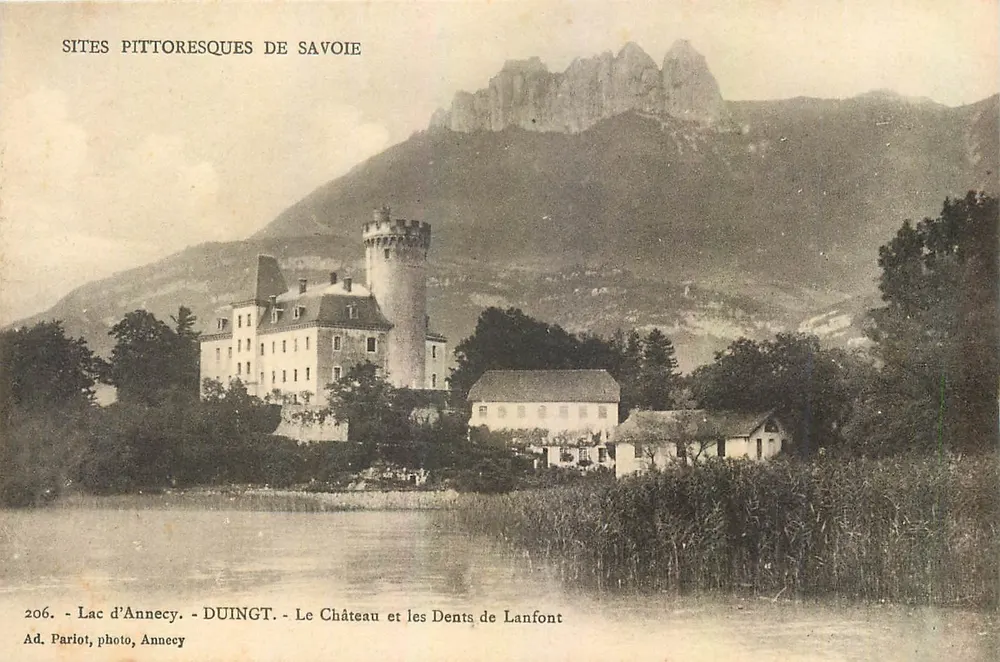 See Annecy - Schloss und Dents de Lanfont — Ad. Pariot, Foto, Annecy - Vorderseite