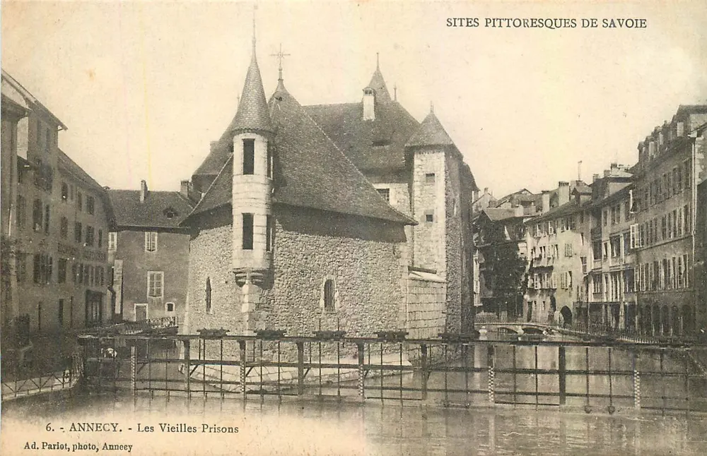 Annecy - As Velhas Prisões — Sítios pitorescos da Saboia — Ad. Parlot, foto, Annecy - Frente