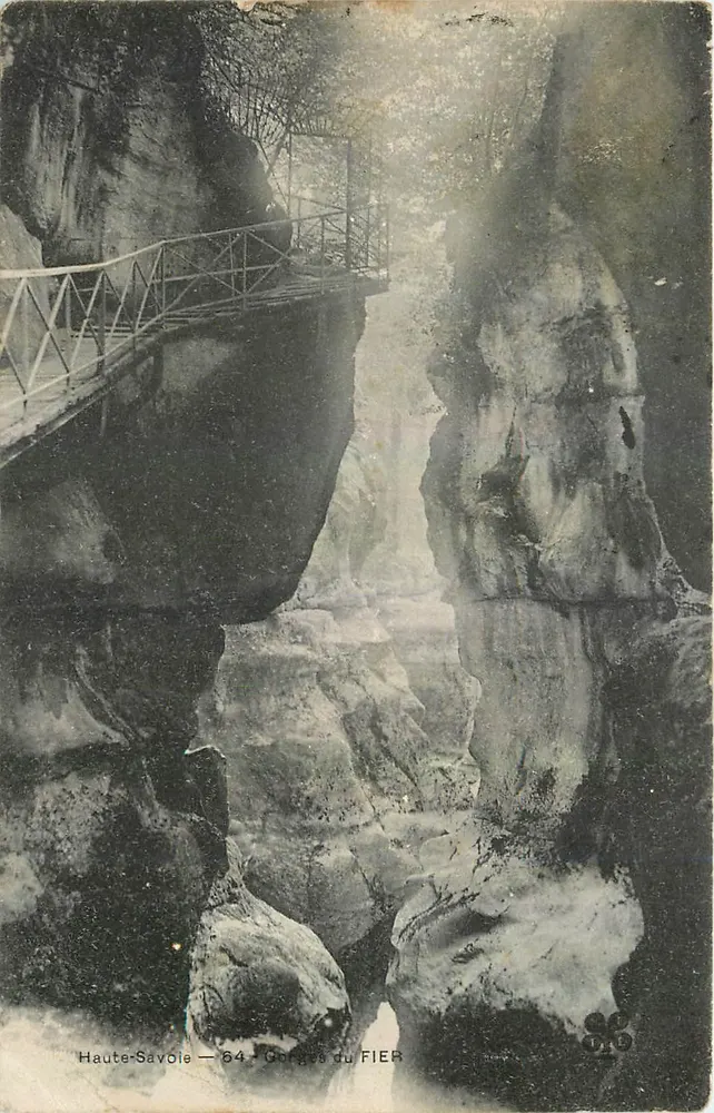 Gorges du FIER — Haute-Savoie — 64 — éditeur inconnu - Recto