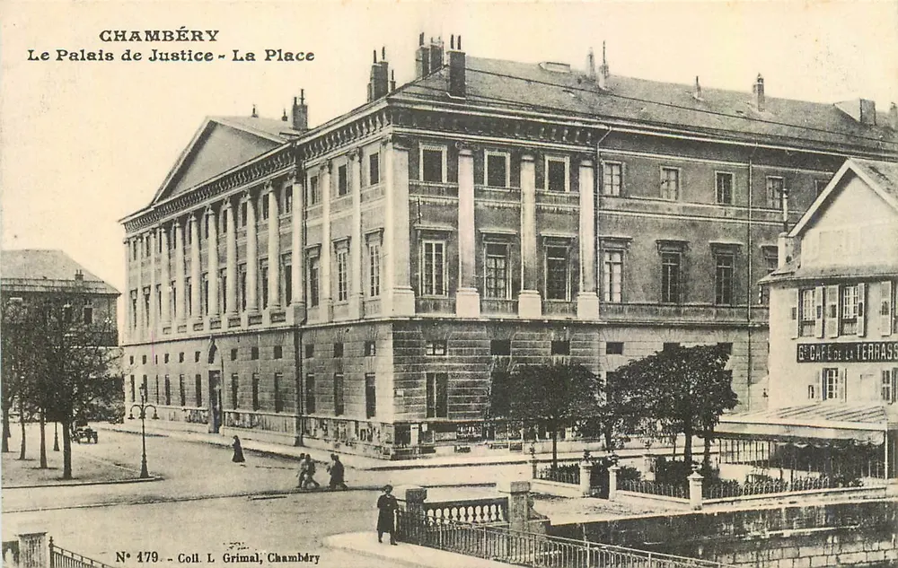 Chambéry - Le Palais de Justice - La Place - Coll. L Grimal, Chambéry, N° 179 - Recto