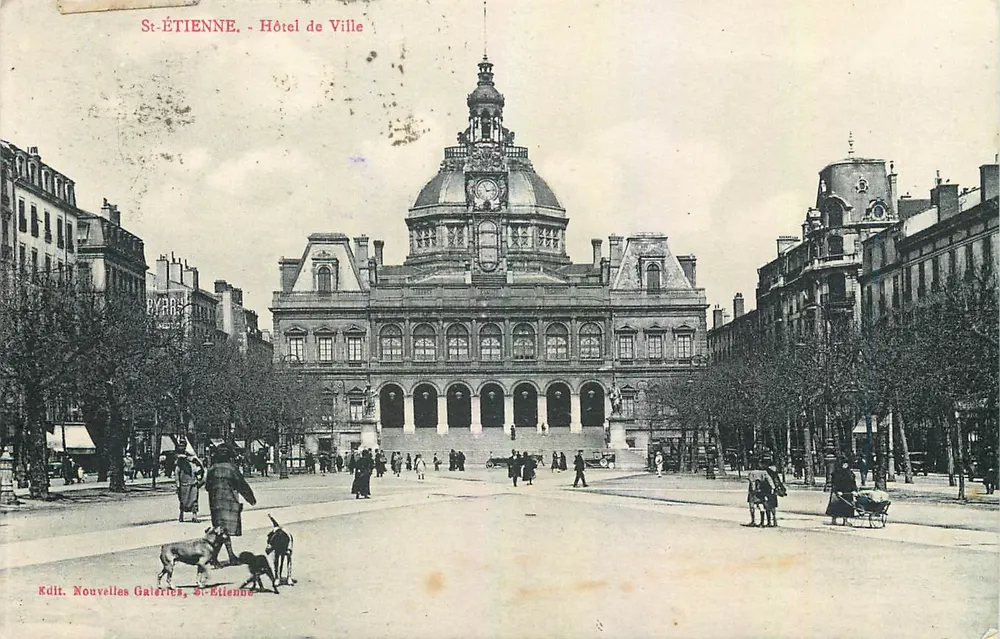St-ÉTIENNE - Hotel de Ville — editor Nouvelles Galeries, St-Étienne - Frente