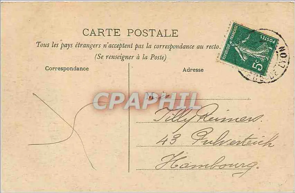Paris — Estação de Orleãns-Orsay — J. H. n°118 - Verso