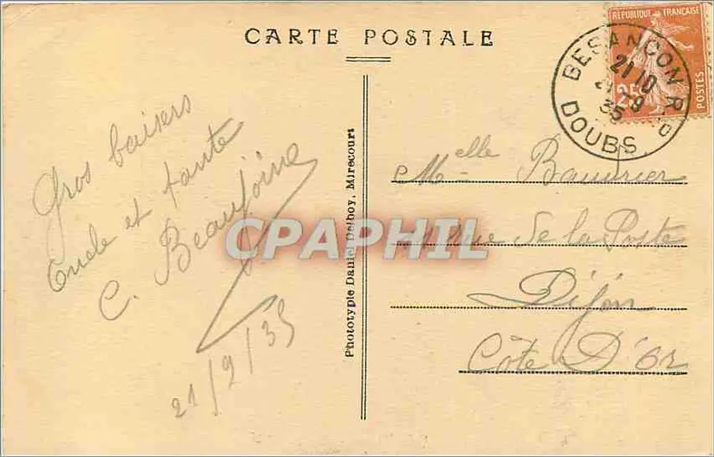 Besançon — O Pont-Battant — Modernea, n° 106 - Verso