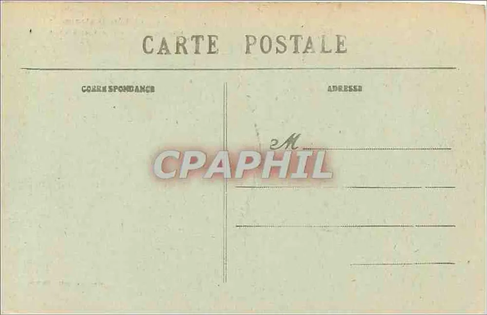 La Côte Bretonne — Une Vague passant dans les Rochers — Collection Villard, Oullians, n°6608 - Verso