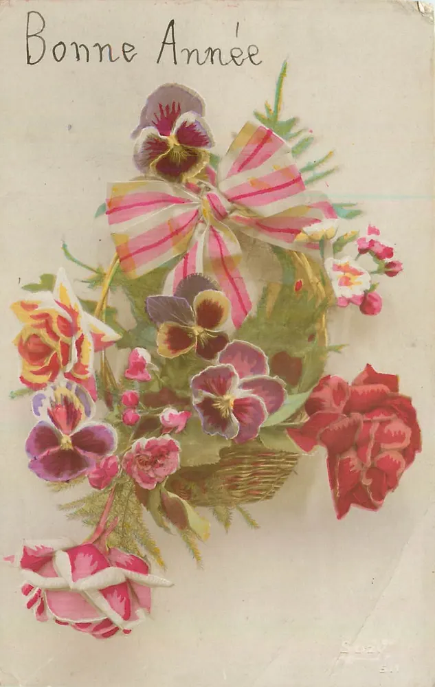 Arranjo de flores — Boa Ano — SOZY B.1 - Frente