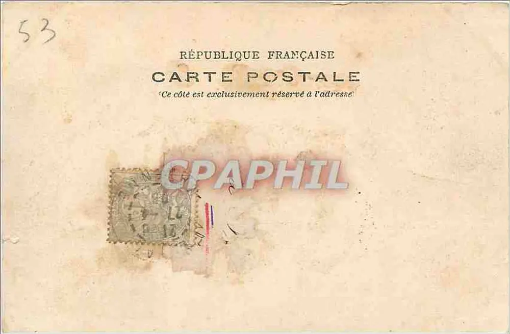 Laval — Panorama genomen vanaf de Pont Neuf — Coll. Delapierre - Achterkant